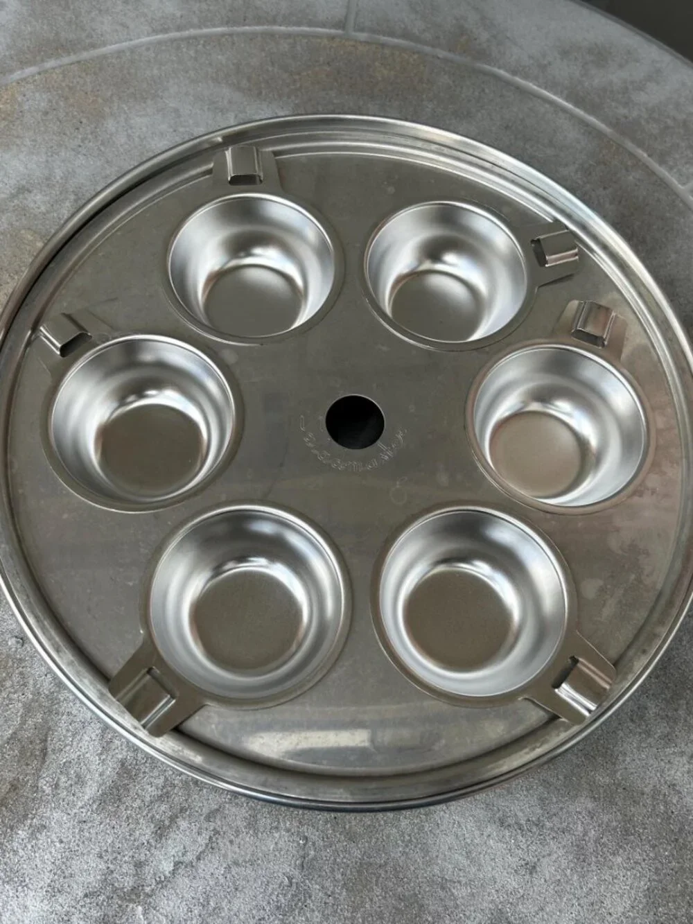 Vintage Saladmaster Egg Poacher Insert with 6 Cups 10 3/8”